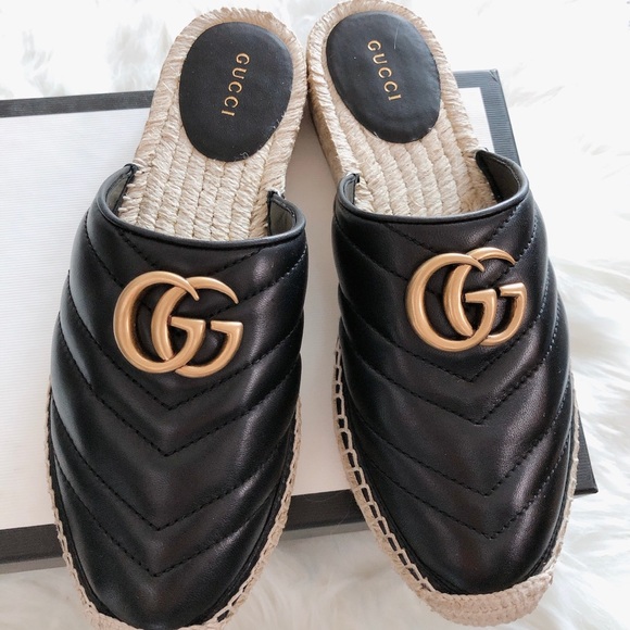Gucci GG marmont espadrilles slides - Picture 3 of 10
